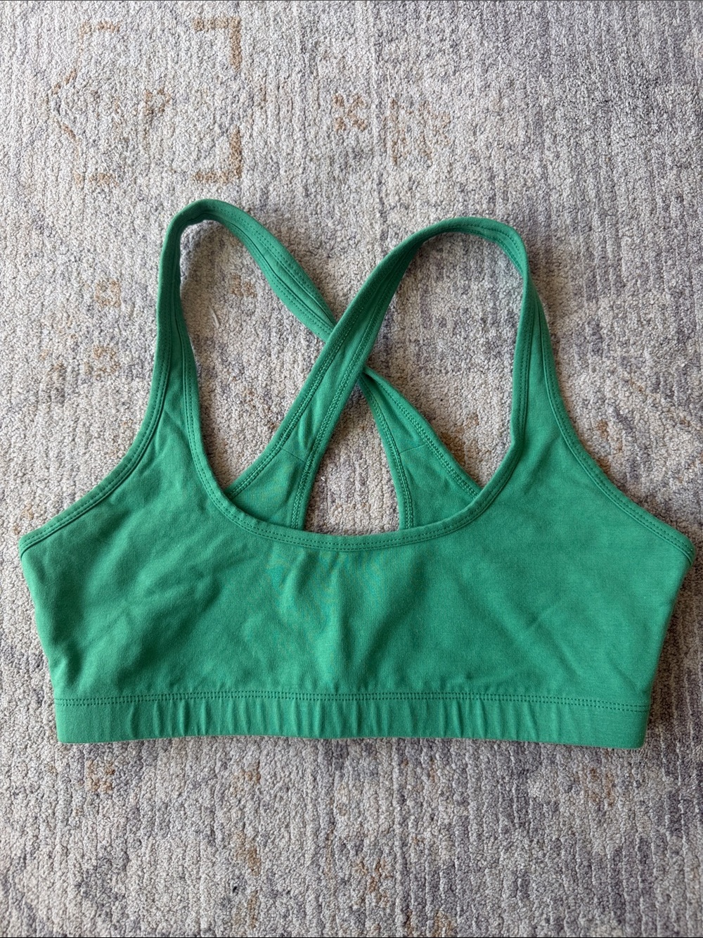 TNA Green Crossback Sports Bra